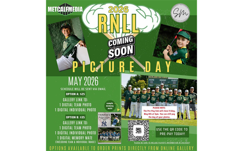 RNLL Picture Day Coming Up!!!