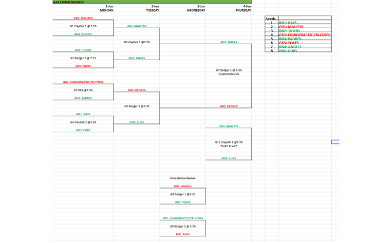 AAA Upper Division - City Tournament